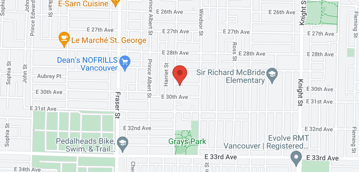 map of 4562 ST. CATHERINES STREET
